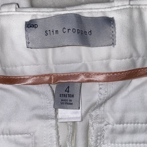 GAP slim Stretch cropped pants NWOT 4 - Picture 4 of 5